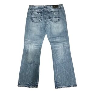 Moonshine Spirit Brad Paisley Mens Blue Straight Leg Jeans 40x34 Medium Wash